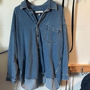 Aritzia Denim Forum Denim Shirt - XL